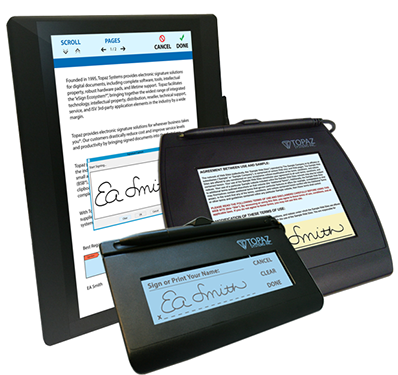 Electronic Signature Pads and Software | Topaz Systems Inc.
